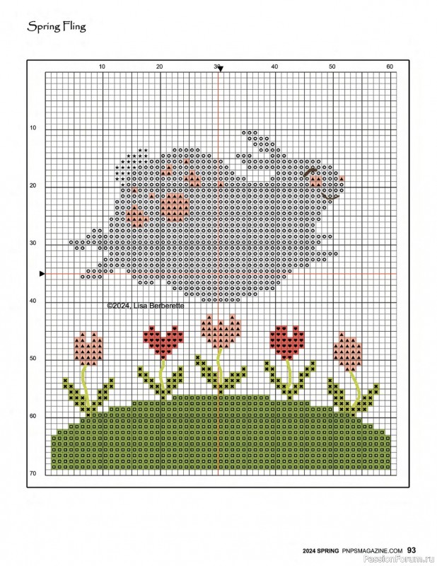 Коллекция вышивки в журнале «Punch Needle & Primitive Stitcher - Spring 2024»