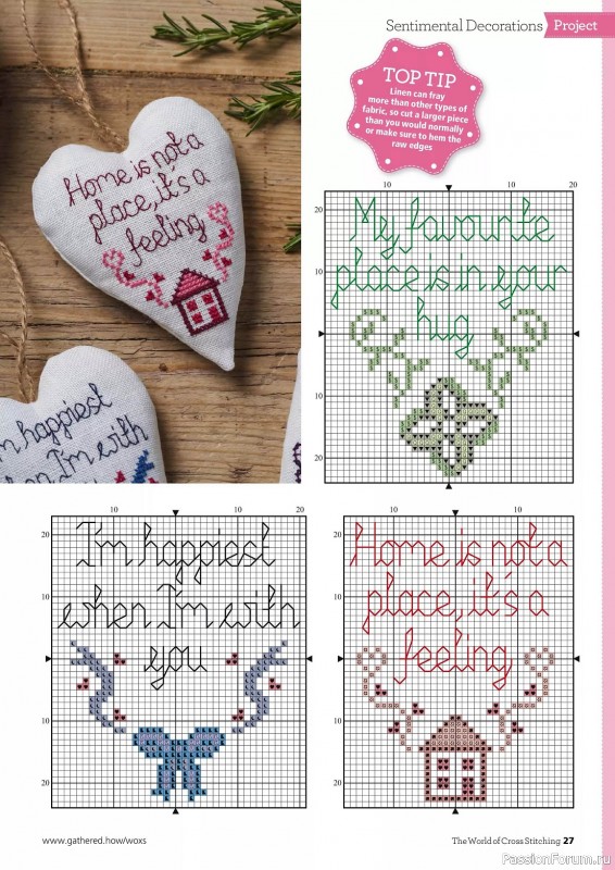 Коллекция вышивки в журнале «The World of Cross Stitching 342 2024»