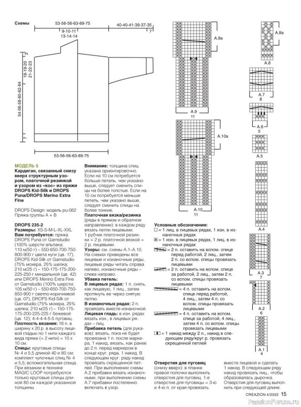 Вязаные модели в журнале «Creazion №4 2022»