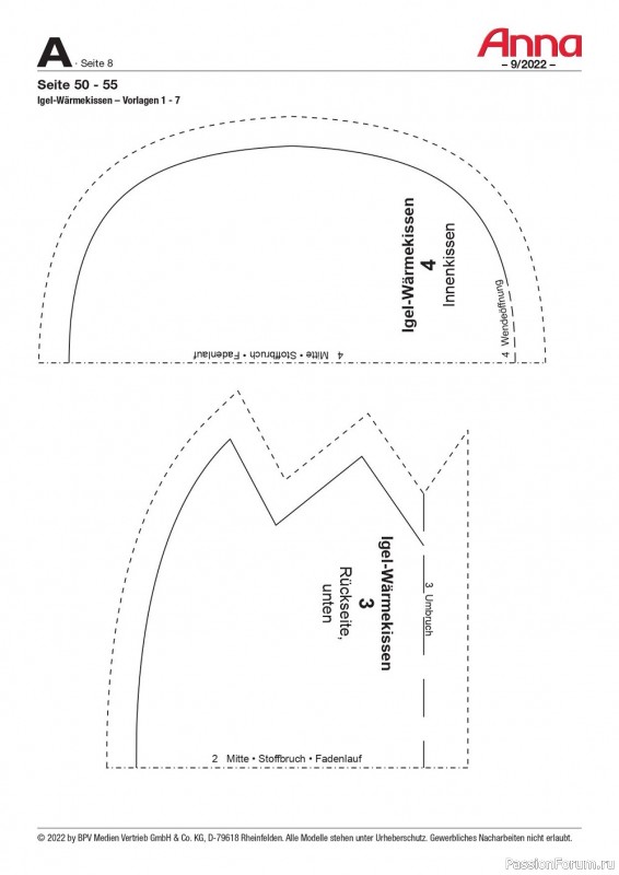 Новые техники рукоделия в журнале «Anna №9 2022 Germany»