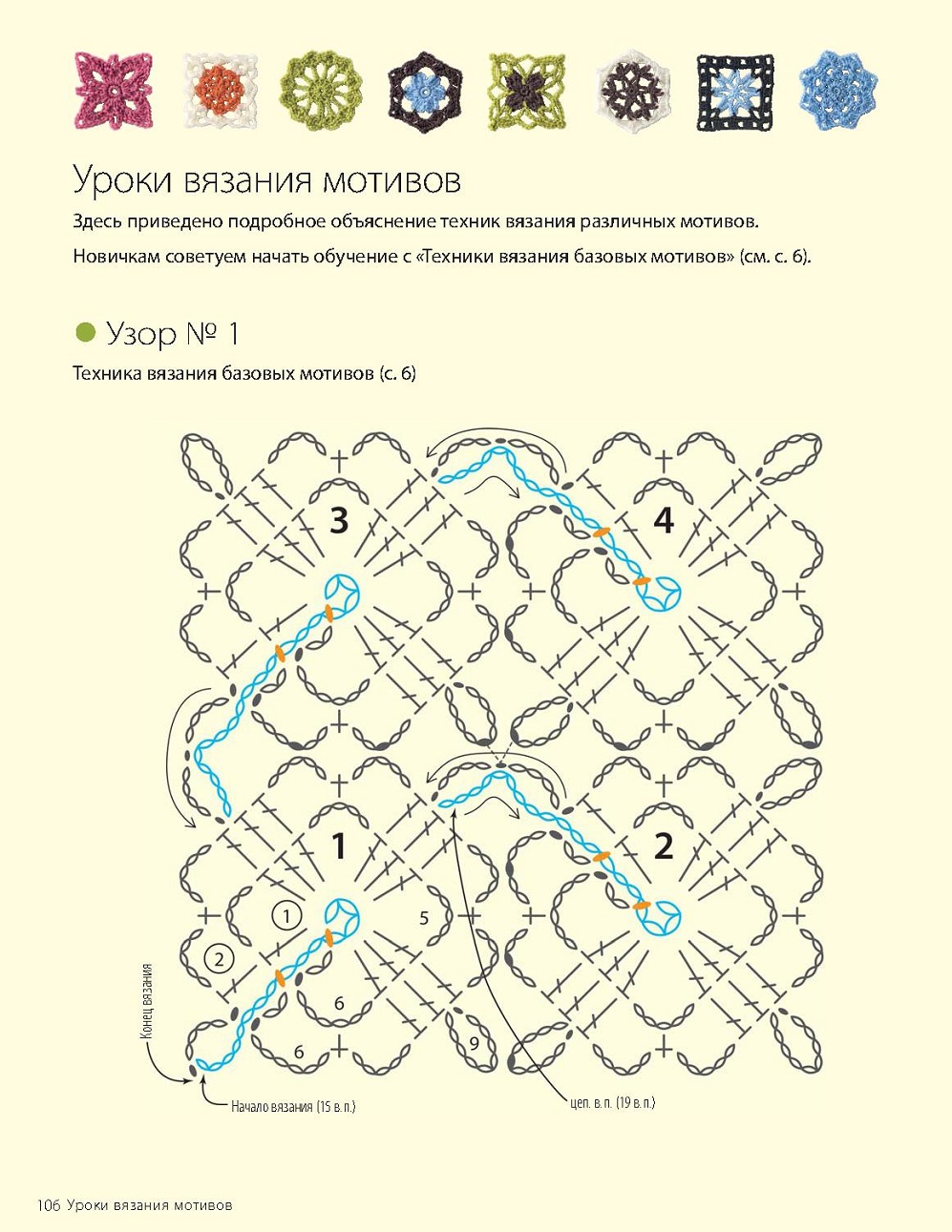 Безотрывное вязание крючком