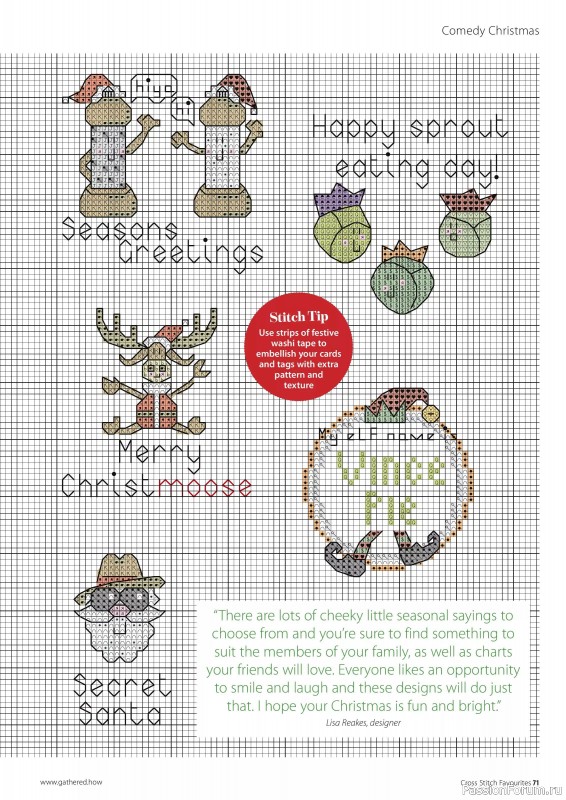 Коллекция вышивки в журнале «Cross Stitch Favourites - Christmas 2024»