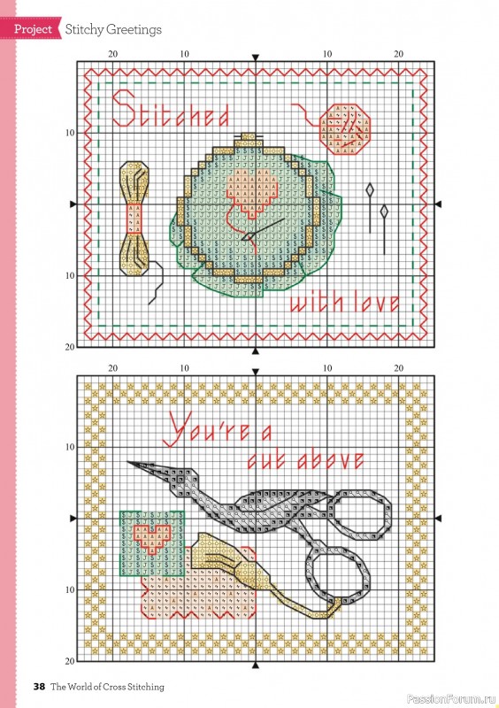 Коллекция вышивки в журнале «The World of Cross Stitching №341 2023»