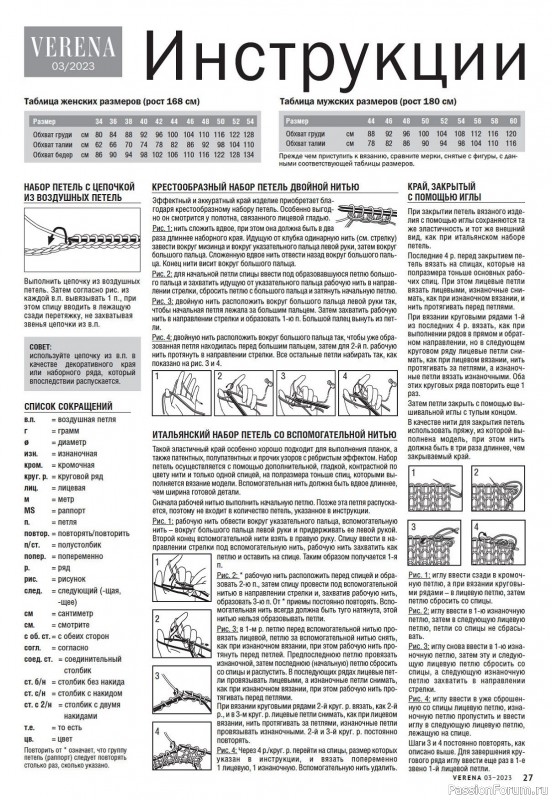 Вязаные модели в журнале «Verena №3 2023»