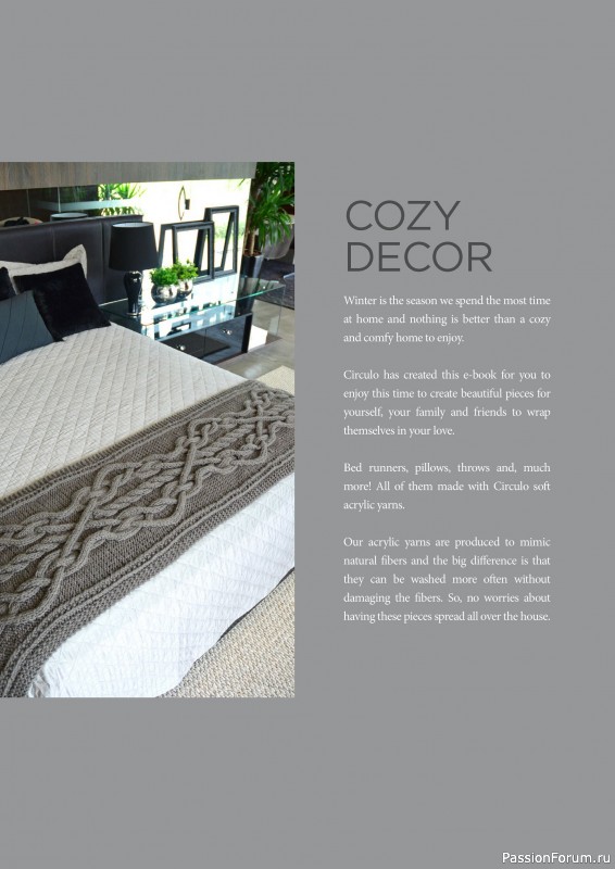 Вязаные проекты в журнале «Cozy Decor»