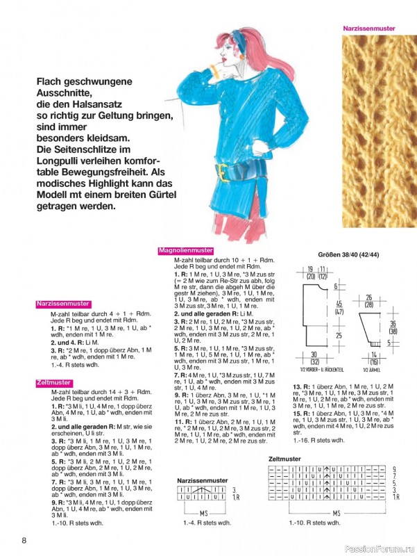 Вязаные проекты в журнале «Meine Strickmode MS114 2023»