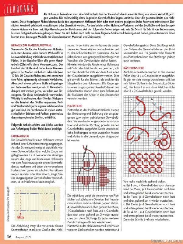 Коллекция проектов для рукодельниц в журнале «Anna №8 2022 Germany»