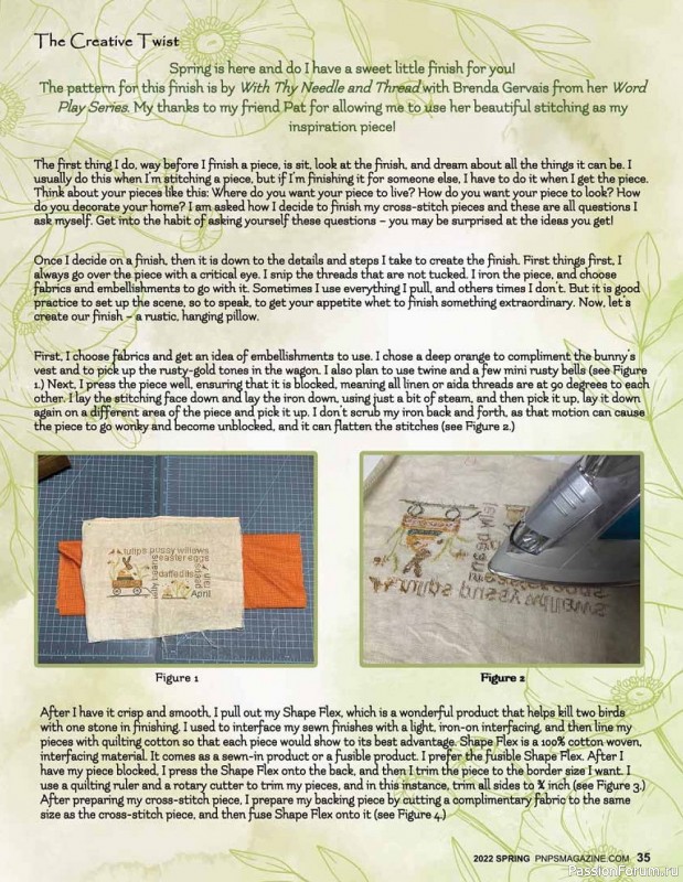 Новые техники рукоделия в журнале «Punch Needle & Primitive Stitcher-Spring 2022»