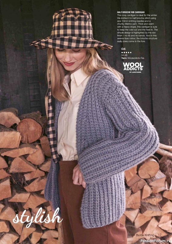 Вязаные модели в журнале «Burda Knitting №2 2023»