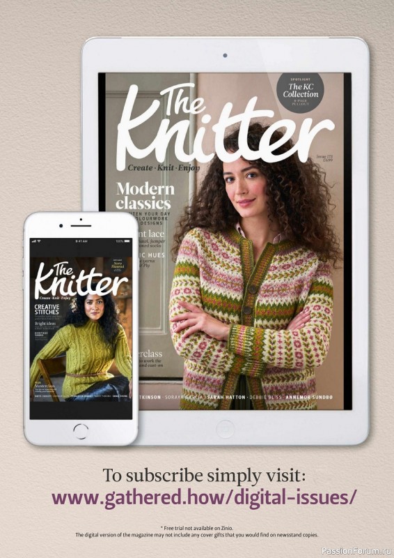 Вязаные модели в журнале «The Knitter №174 2022»