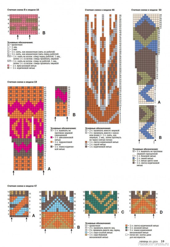Вязаные модели в журнале «Verena №3 2024»