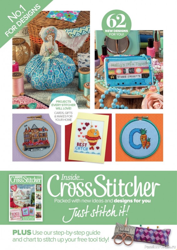 Коллекция вышивки в журнале «CrossStitcher №392 2023»