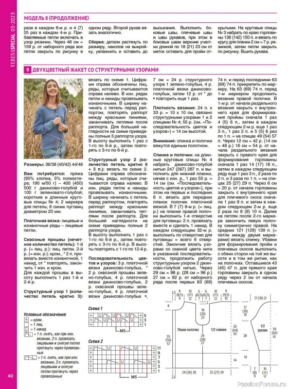 Вязаные модели в журнале «Модное вязание №3 2023»