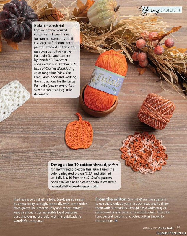 Вязаные проекты крючком в журнале «Crochet World - Autumn 2025»