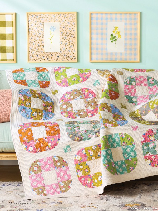 Коллекция проектов для рукодельниц в журнале «American Patchwork & Quilting №195 2025»