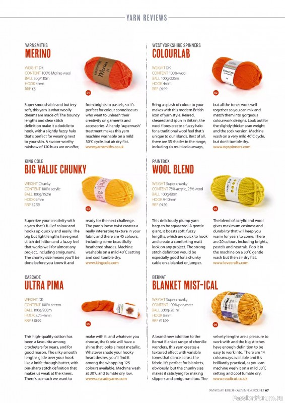 Вязаные проекты крючком в журнале «Simply Crochet №161 2025»