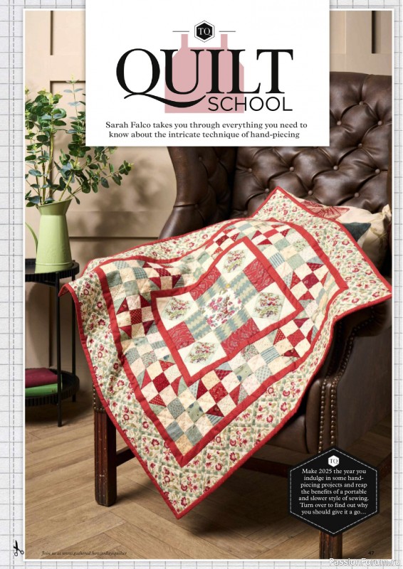 Коллекция проектов для рукодельниц в журнале «Todays Quilter №124 2025»