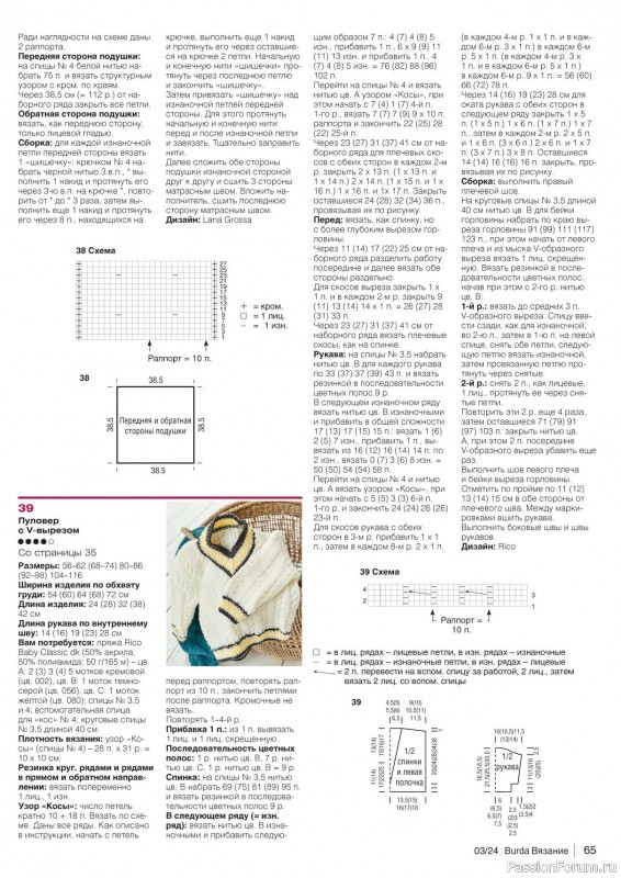 Вязаные модели в журнале «B-Вязание №3 2024»