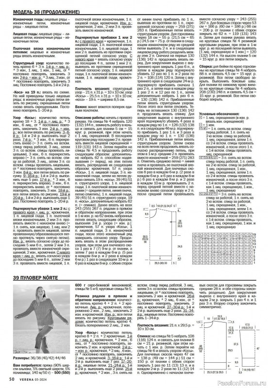 Вязаные модели в журнале «Verena №3 2024»