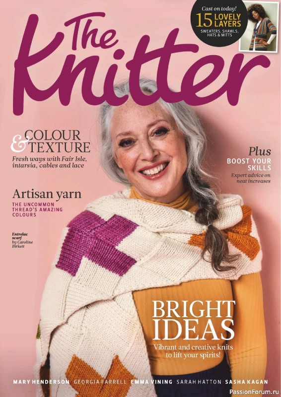 Вязаные проекты спицами в журнале «The Knitter №98 2024»