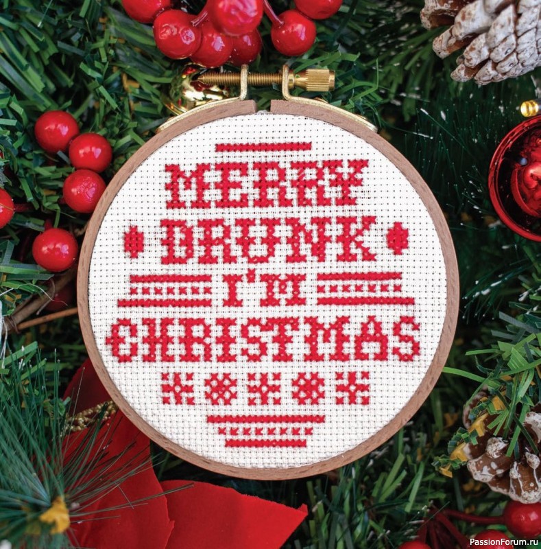 Коллекция вышивки в книге «Cross-Stitch for the Holidays»