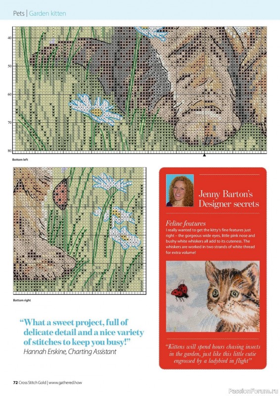 Коллекция вышивки в журнале «Cross Stitch Gold - Animal Collection 2023»