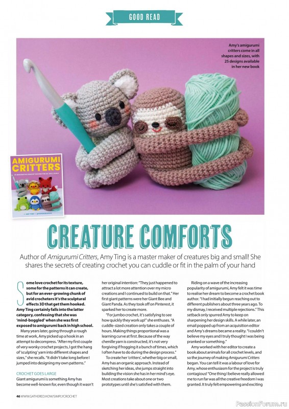 Вязаные проекты крючком в журнале «Simply Crochet №164 2025»