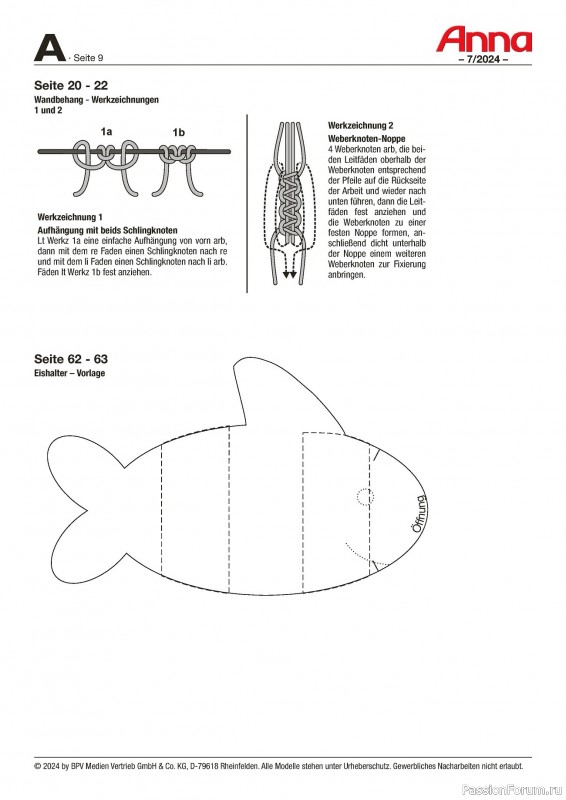 Коллекция проектов для рукодельниц в журнале «Anna №7 2024 Germany»