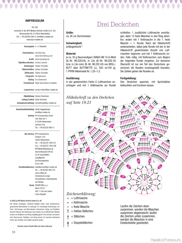 Вязаные проекты крючком в журнале «Dekoratives Hakeln №183 2025»