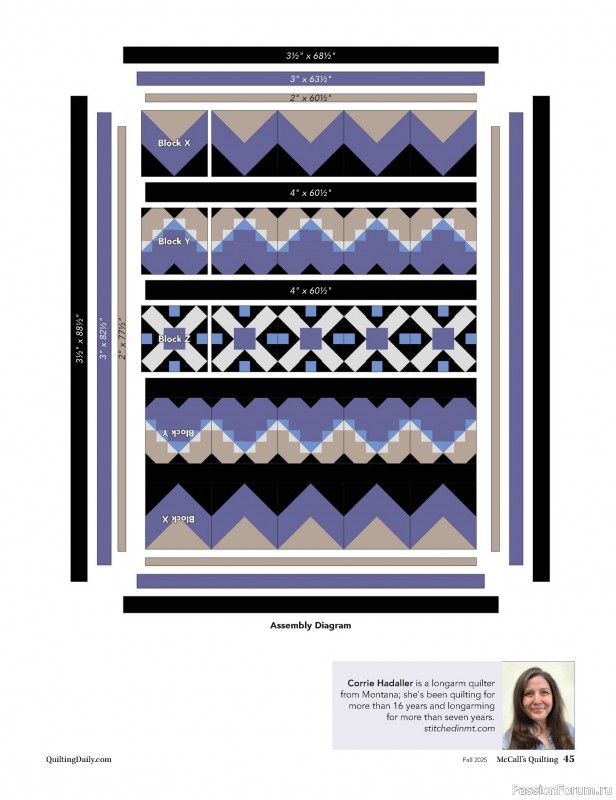 Коллекция проектов для рукодельниц в журнале «McCall's Quilting - Fall 2025»