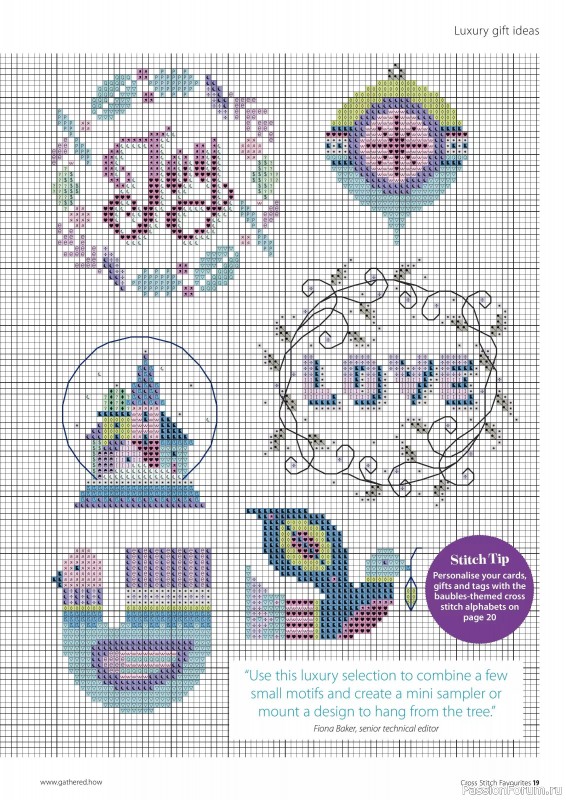 Коллекция вышивки в журнале «Cross Stitch Favourites - Christmas 2024»