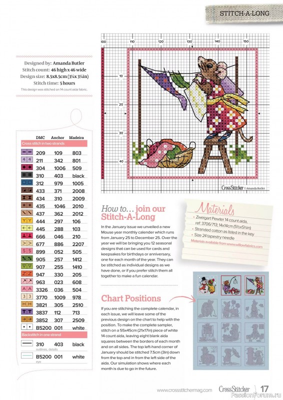 Коллекция вышивки в журнале «CrossStitcher №419 2025»