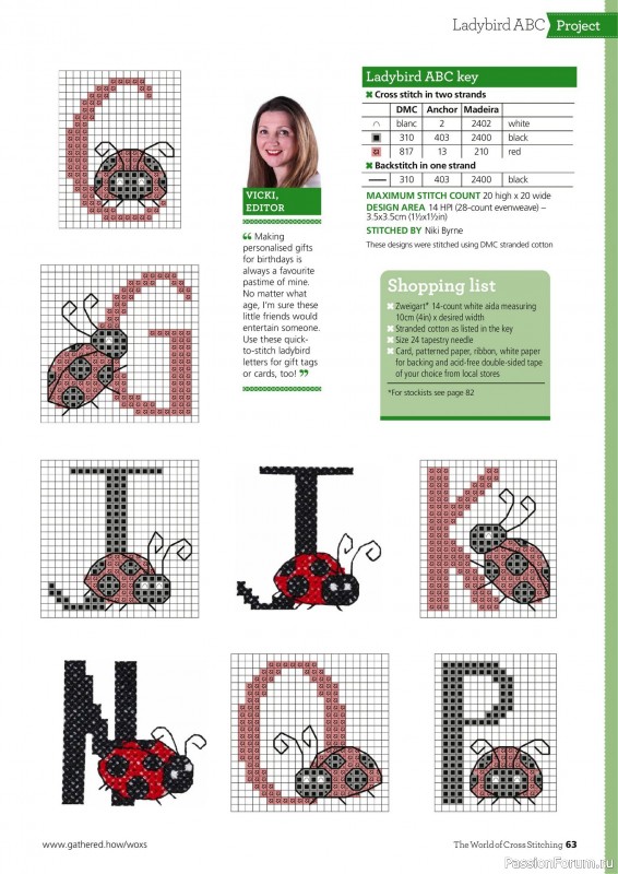 Коллекция вышивки в журнале «The World of Cross Stitching №360 2025»