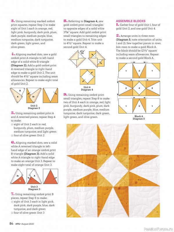 Коллекция проектов для рукодельниц в журнале «American Patchwork & Quilting №195 2025»