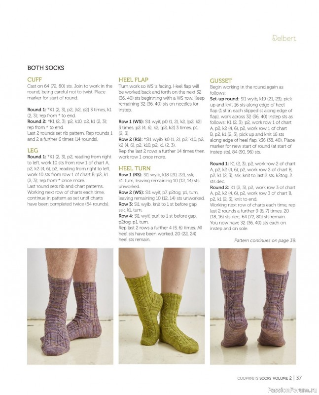 Коллекция моделей носков в книге «Coop Knits Socks: Volume 2»