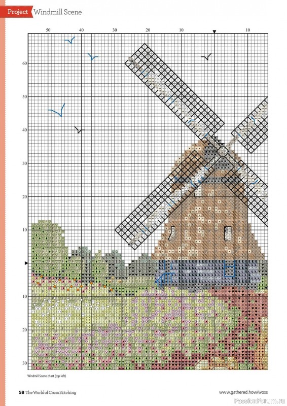 Коллекция вышивки в журнале «The World of Cross Stitching №336 2023»