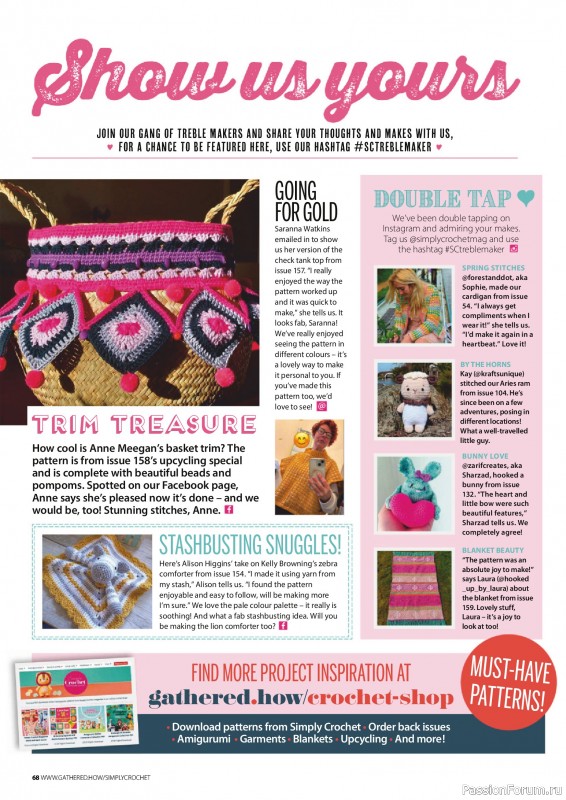 Вязаные проекты крючком в журнале «Simply Crochet №163 2025»