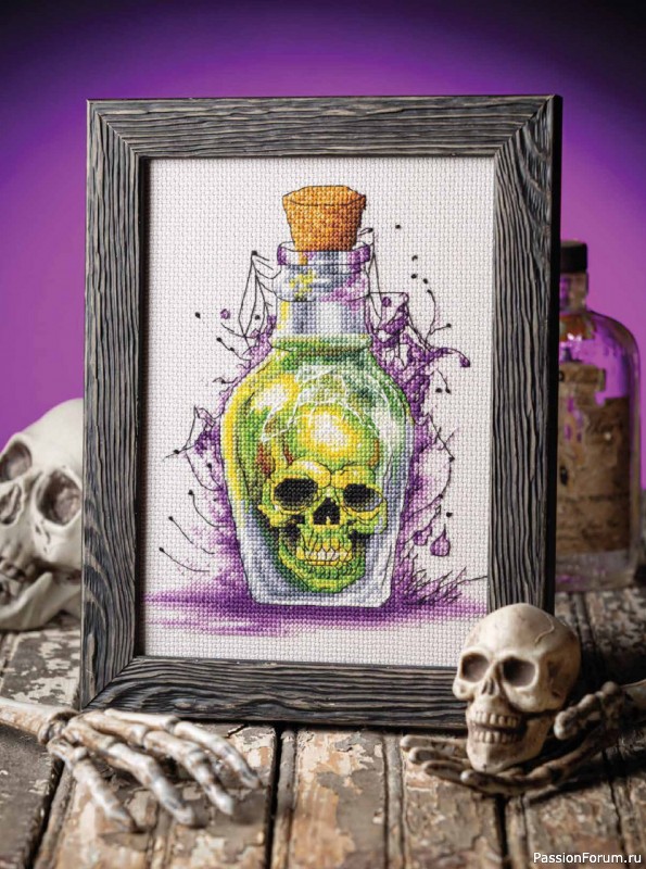 Коллекция вышивки в журнале «Just CrossStitch - Halloween 2024»