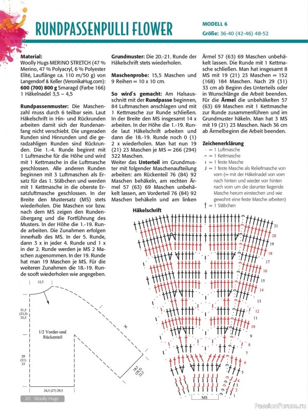 Вязаные модели в журнале «Woolly Hugs Maschenwelt №6 2022»
