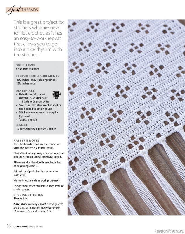 Вязаные проекты крючком в журнале «Crochet World - Summer 2025»