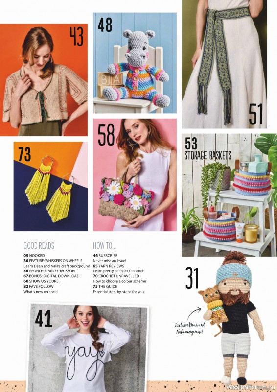 Вязаные проекты крючком в журнале «Simply Crochet №163 2025»