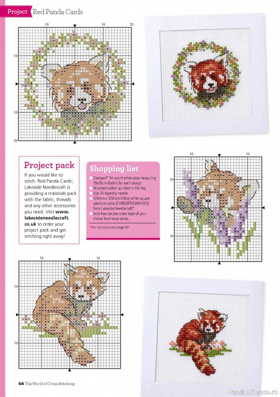 Коллекция вышивки в журнале «The World of Cross Stitching №355 2025»