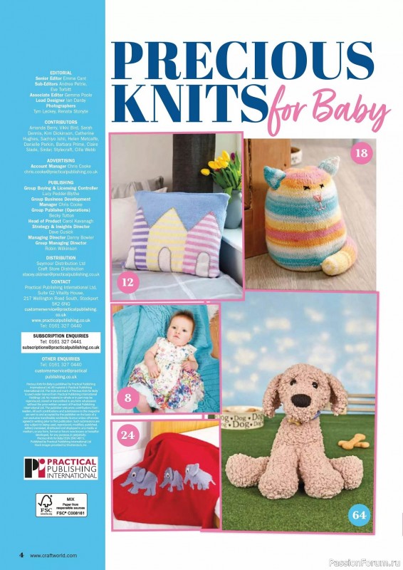 Вязаные модели для детей в журнале «Precious Knits for Baby»