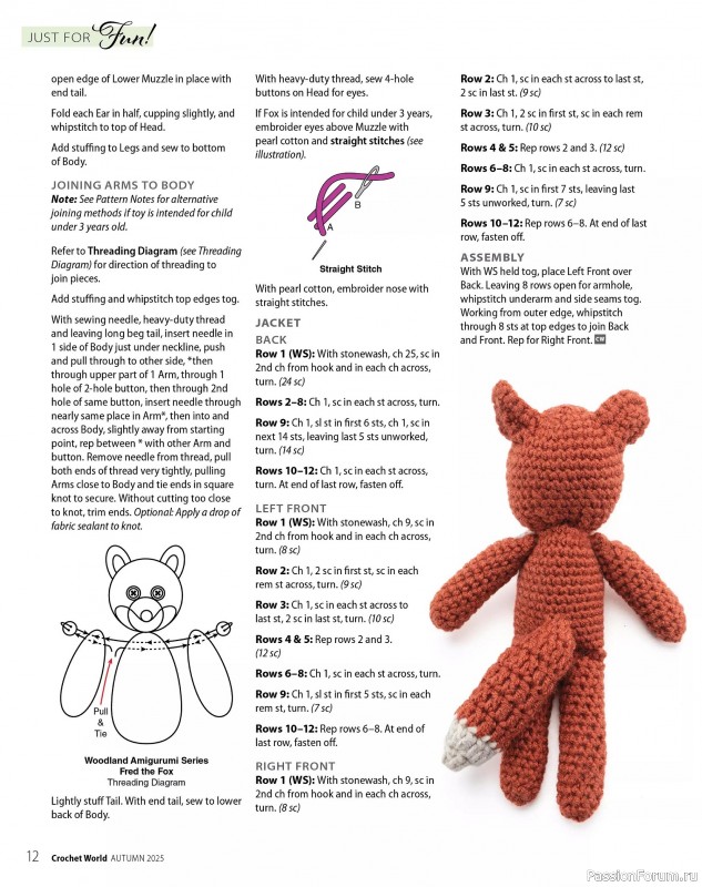 Вязаные проекты крючком в журнале «Crochet World - Autumn 2025»