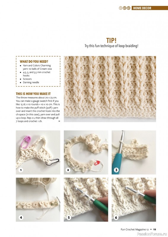 Вязаные проекты крючком в журнале «Fun Crochet Magazine №12 2023»