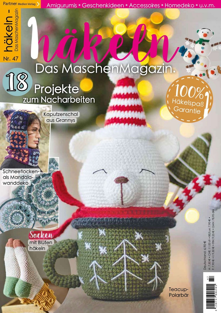 Вязаные проекты в журнале «Hakeln das MaschenMagazin №47 2024»