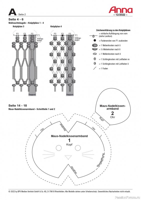 Коллекция проектов для рукодельниц в журнале «Anna Germany №12 2022»