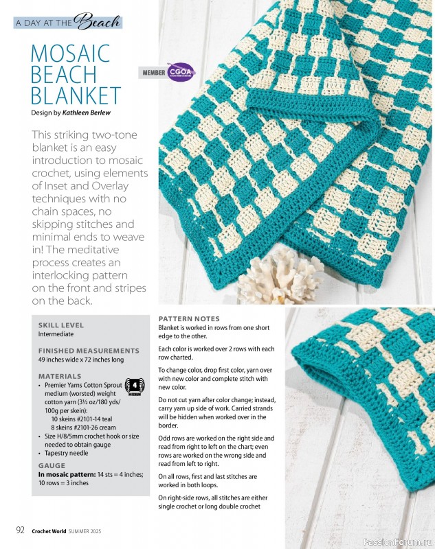 Вязаные проекты крючком в журнале «Crochet World - Summer 2025»