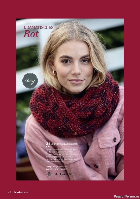 Вязаные модели в журнале «Burda Stricken №1 2020»