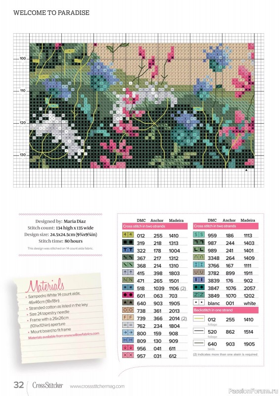 Коллекция вышивки в журнале «CrossStitcher №412 2024»